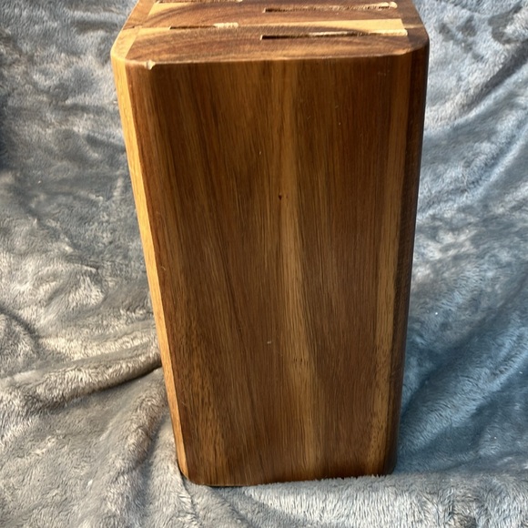 KitchenAid 5 Slot ACACIA Wood Knife Block. (No Knifes Include) - Picture 4 of 11
